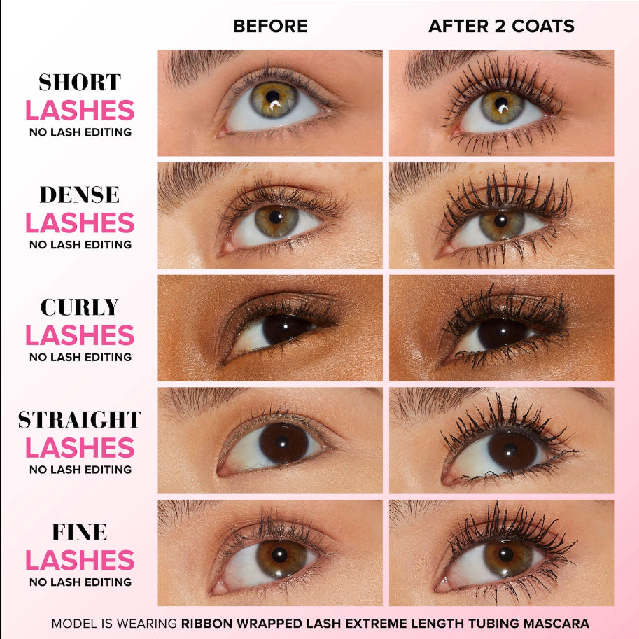 Travel Size Too Faced Ribbon Wrapped Lash Extreme Length Tubing Mascara