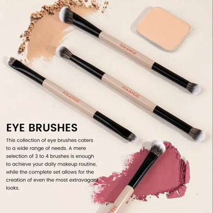 4 Double Headed Eye Makeup Brushes